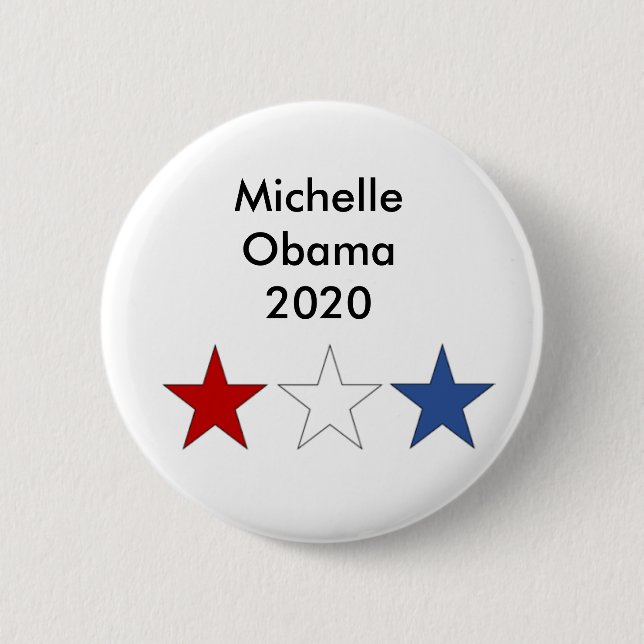 Michelle presidents- Obama 2020 knäppas Knapp (Framsida)