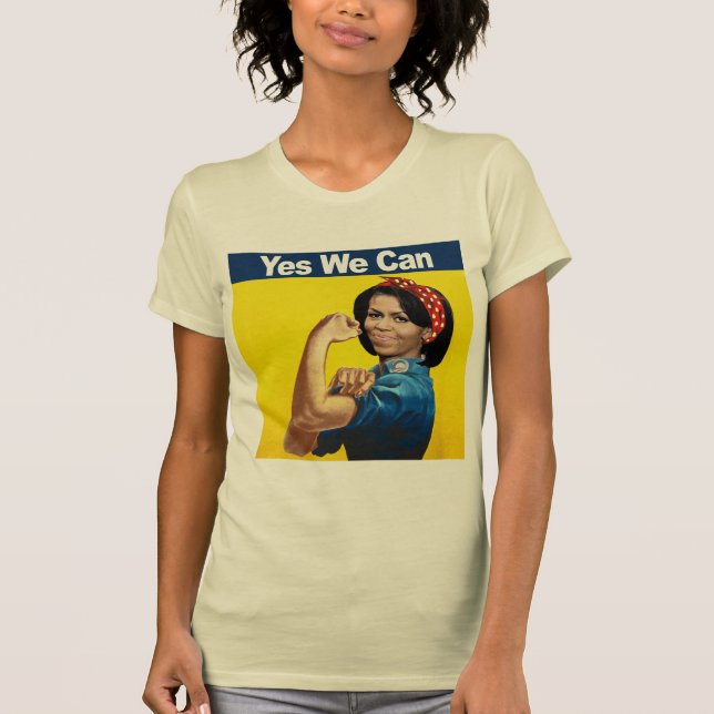 Michelle the Riveter - Ja vi kan.png Tee Shirt (Framsida)