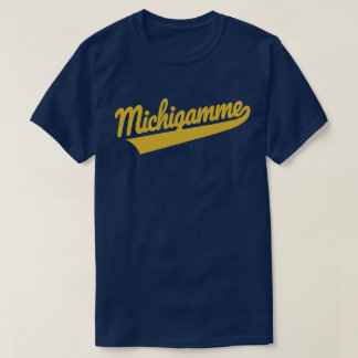 Michigamme 150 Guld-skript T Shirt