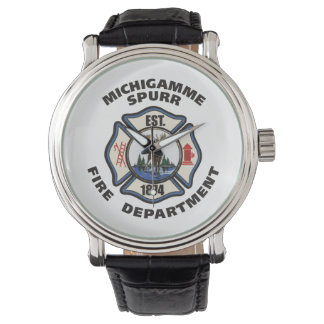 Michigamme Fire Department-logotyp watch Armbandsur