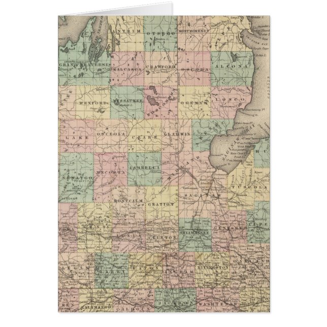 Michigan 3 hälsningskort (Framsidan)