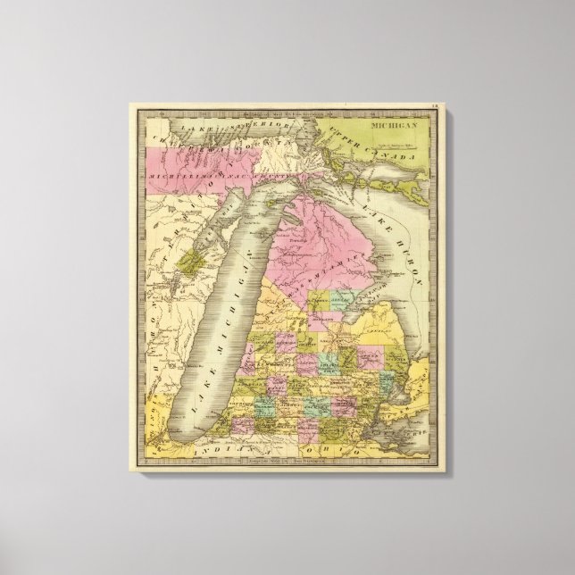 Michigan 4 canvastryck (Framsida)