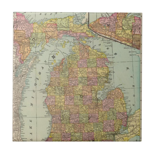 Michigan 4 kakelplatta (Framsidan)