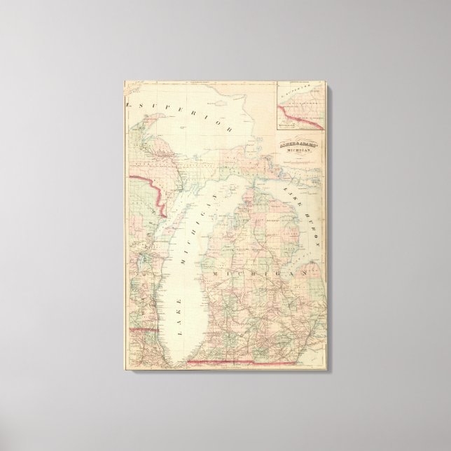 Michigan 8 canvastryck (Framsida)
