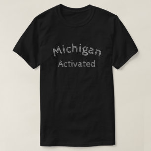 "Michigan Activated" Mörk Färg Manar T Shirt