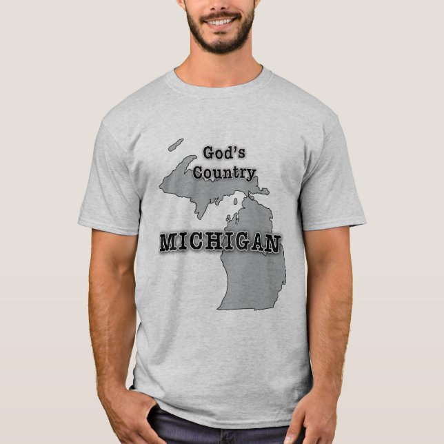 Michigan är GUD LAND Tee Shirt (Framsida)