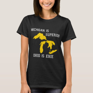 Michigan är Superior, Ohio är Erie T Shirt