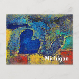 Michigan Artwork Postcard Vykort