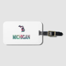 Michigan Aurora Bagage Tag