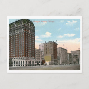Michigan Ave., Chicago Vintage Vykort