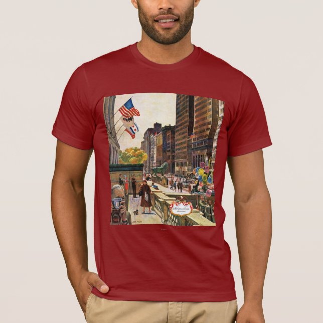 Michigan Avenue, Chicago av John Falter Tee Shirt (Framsida)