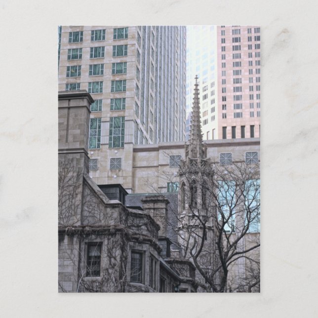 Michigan Avenue Chicago Postcard Vykort (Framsida)