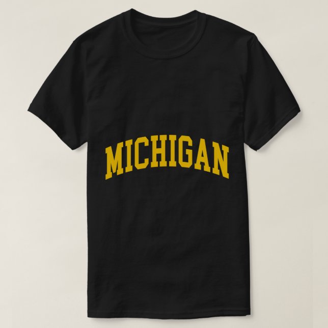 Michigan - Bakgrundsdesign - Klassisk sötskjorta T Shirt (Design framsida)