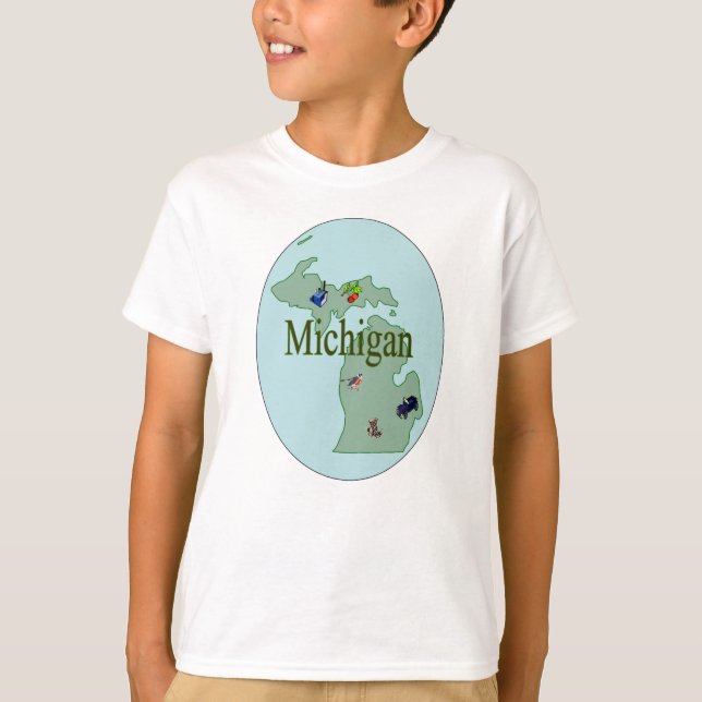 Michigan barnT-tröja Tee Shirt (Framsida)