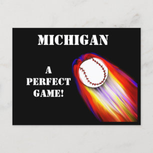 MICHIGAN BASEBALL HELG VYKORT