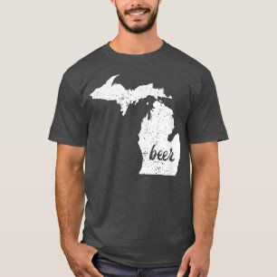 Michigan Beer för Michiganders att Kärlek Brewerie T Shirt