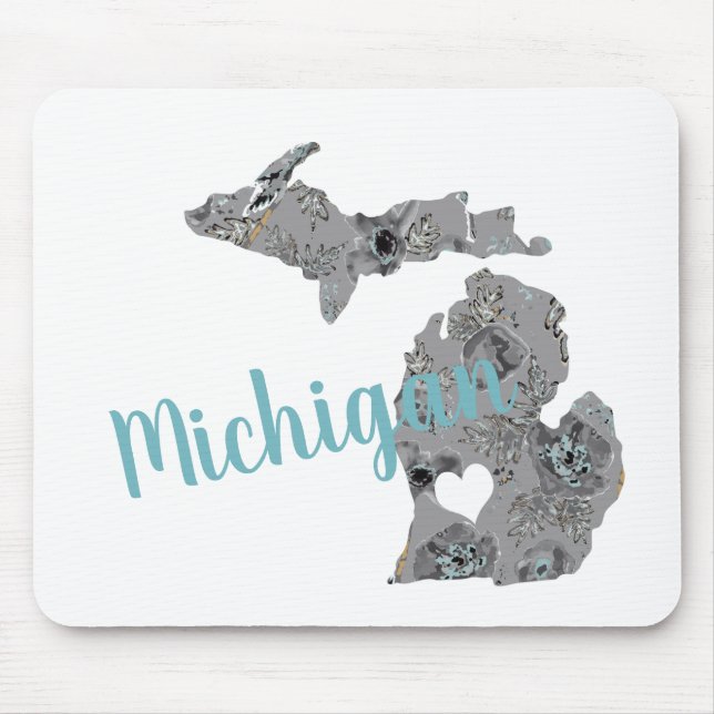 Michigan Blommigt Filled Silhouette Musmatta (Framsidan)