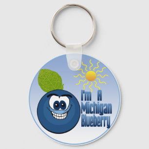 Michigan Blueberry Nyckelring