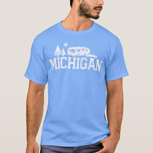 Michigan Cam G Michigander Camp 5Th Wheel Semester T Shirt (Framsida)