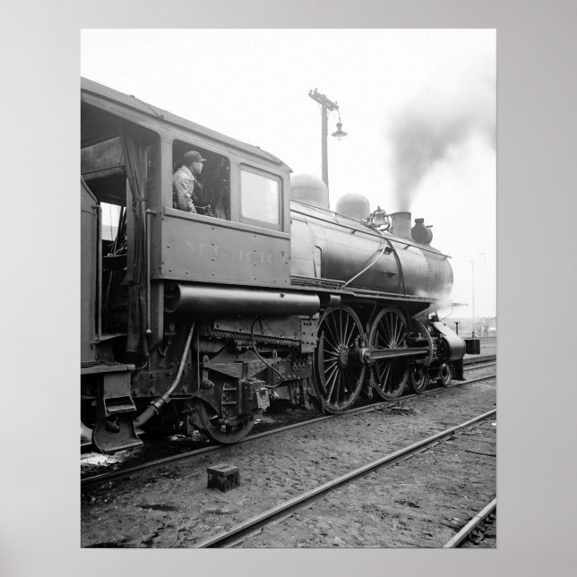 Michigan Central Railroad, 1904. Vintage foto Poster (Framsidan)