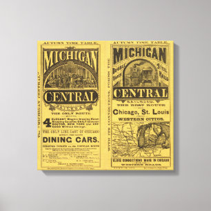 Michigan Central Railroad Canvastryck