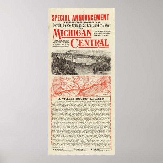 Michigan Central Railroad Poster (Framsidan)
