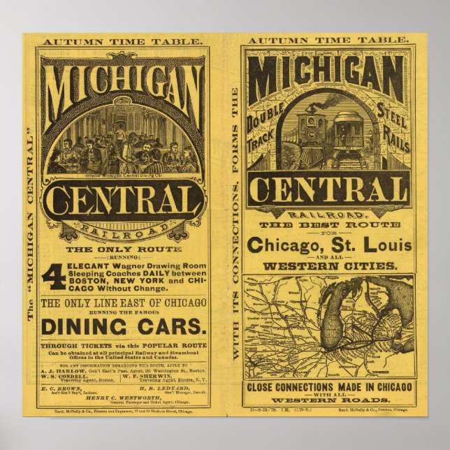Michigan Central Railroad Poster (Framsidan)