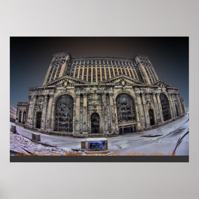 Michigan Central Station, Detroit, december 2008 Poster (Framsidan)
