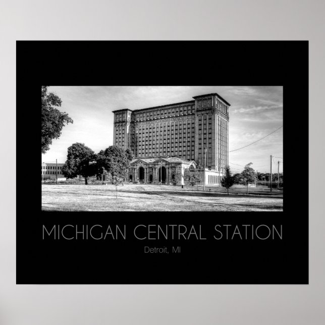 Michigan Central Station Poster (Framsidan)