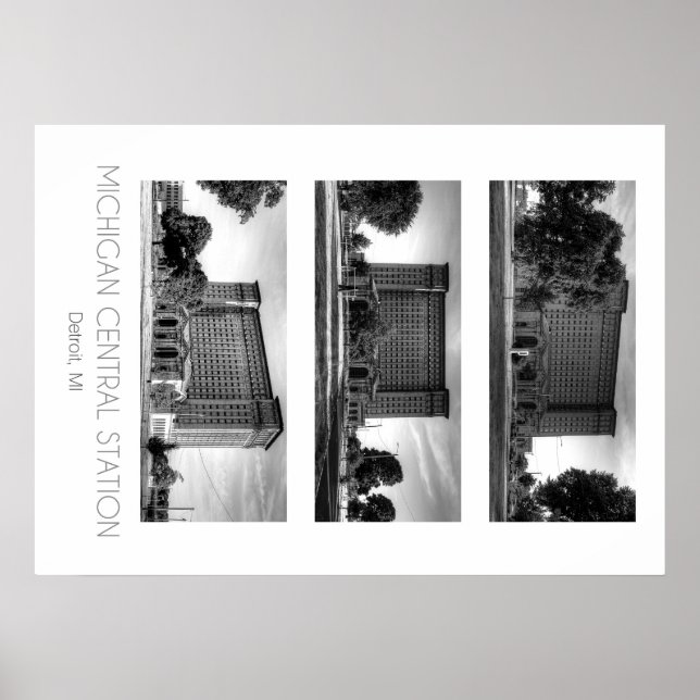 Michigan Central Tåg Station Poster (Framsidan)