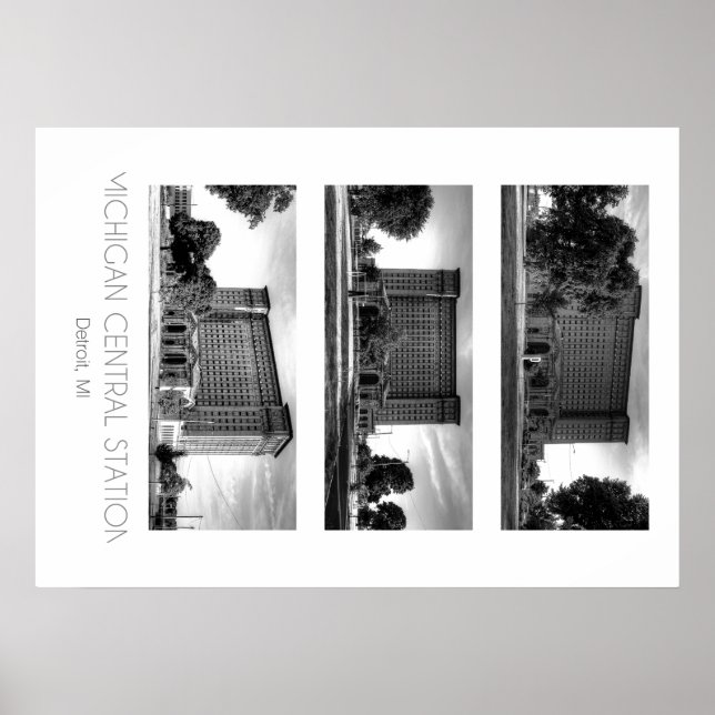 Michigan Central Tåg Station Poster (Framsidan)