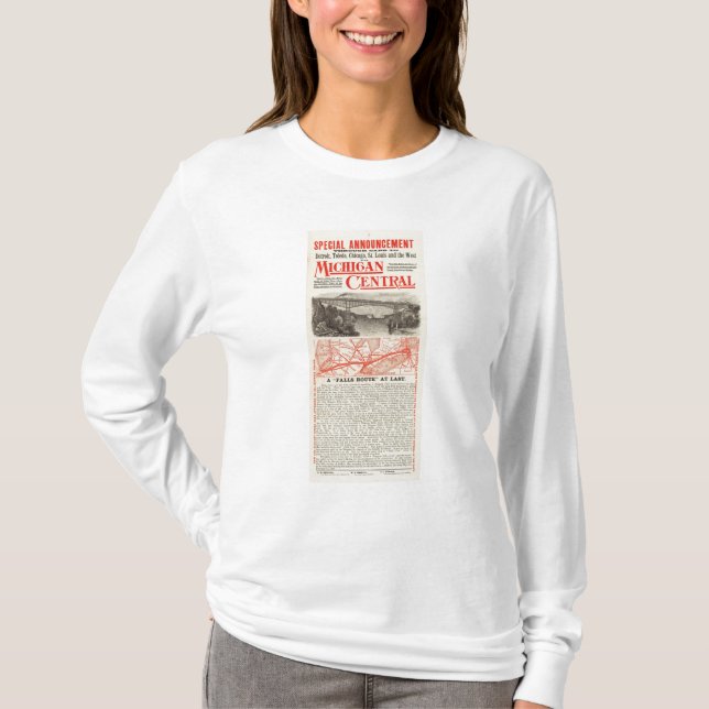 Michigan centraljärnväg tee shirt (Framsida)