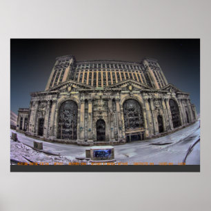 Michigan centralstation, Detroit, December 2008 Poster