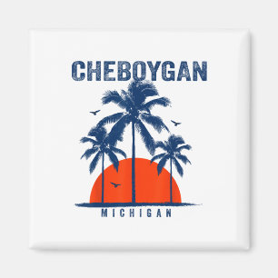 Michigan Cheboygan Ocean Surfing Surfbräda Magnet