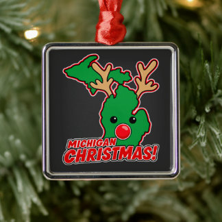 Michigan Christmas Reindeer Julgransprydnad Metall