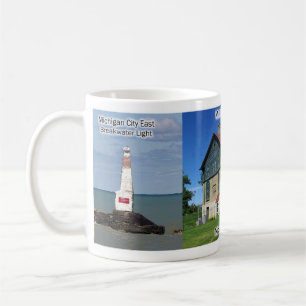 Michigan City fyr i mugg