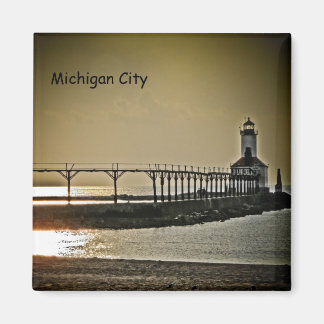Michigan City Indiana Lighthouse Magnet