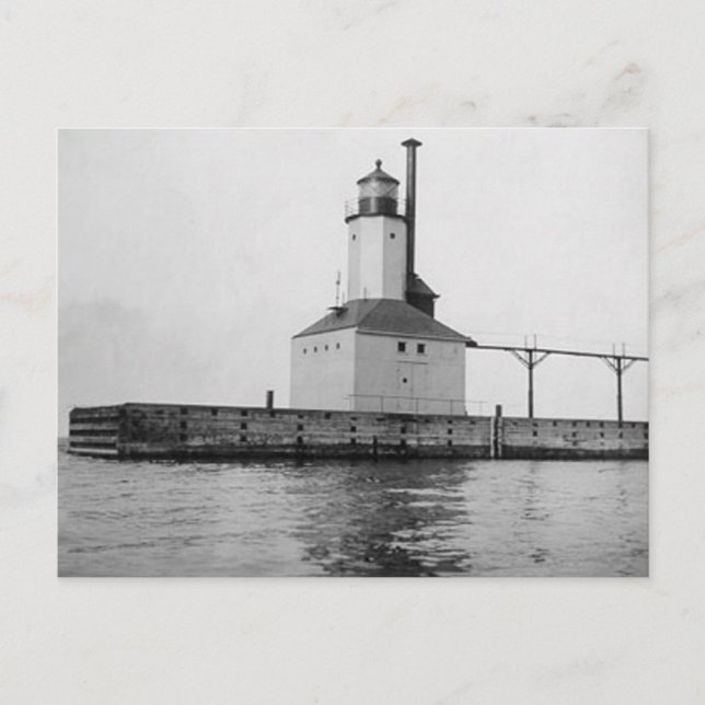 Michigan City Öster fyr Vykort (Framsida)