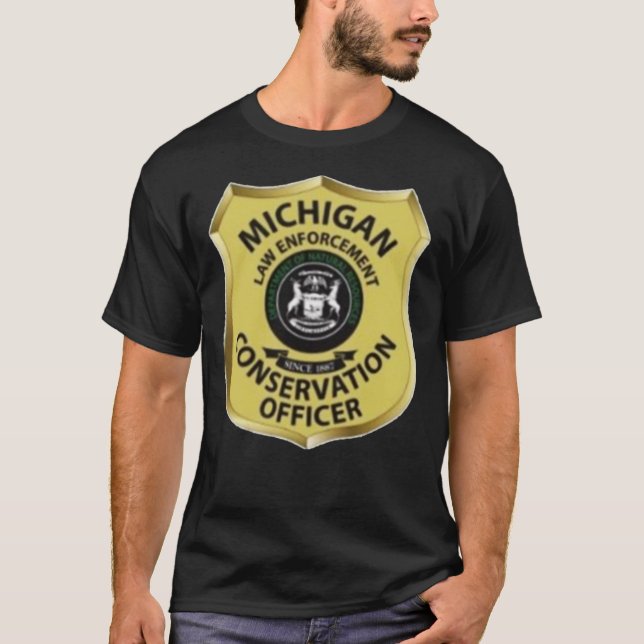 Michigan Conservation Officer Classic T-Shirt (Framsida)