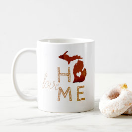 Michigan Copper Silhouette State Kaffemugg