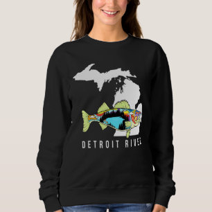 Michigan Detroit River Walleye Fishing Freshwater T Shirt