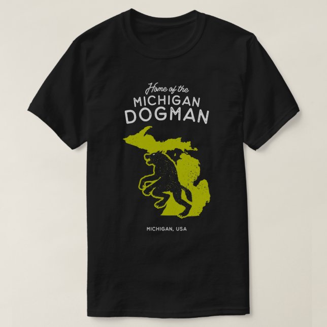 Michigan Dogman Michigan USA:s hem T Shirt (Design framsida)