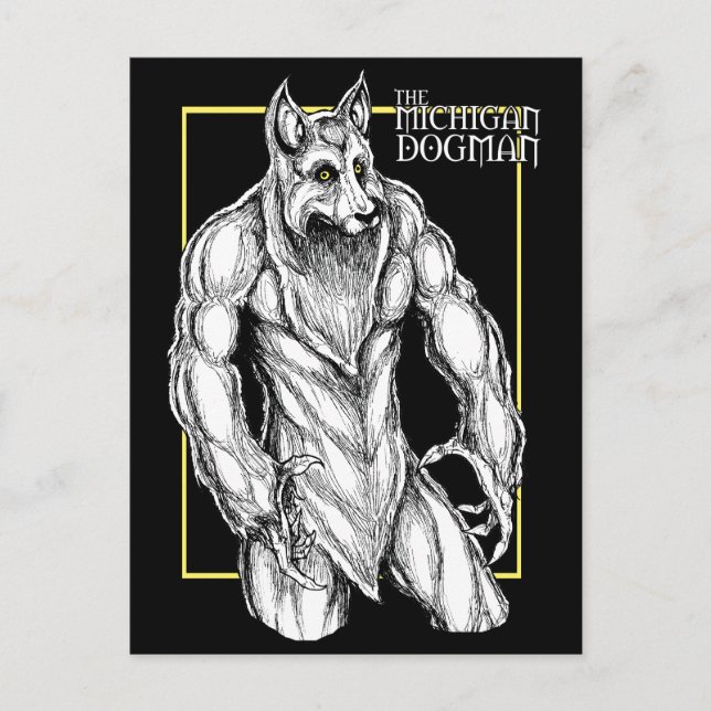 Michigan Dogman Vykort (Framsida)
