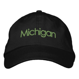 Michigan Embroized Baseball Hat Broderad Keps