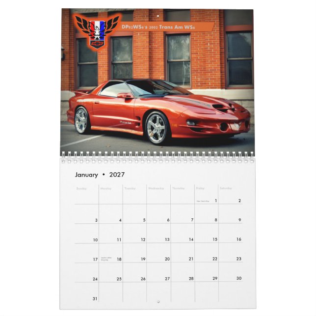 Michigan FBody kalender 2015! (Jan 2027)