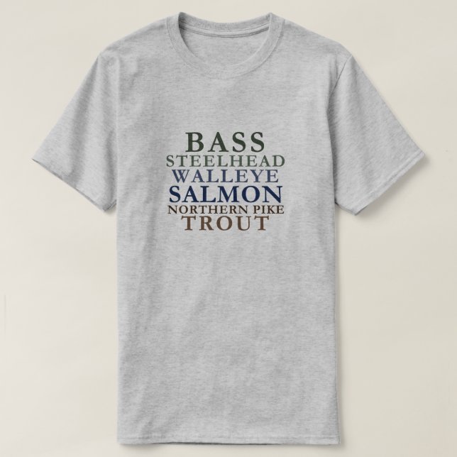 Michigan Fishing T-Shirt (Design framsida)
