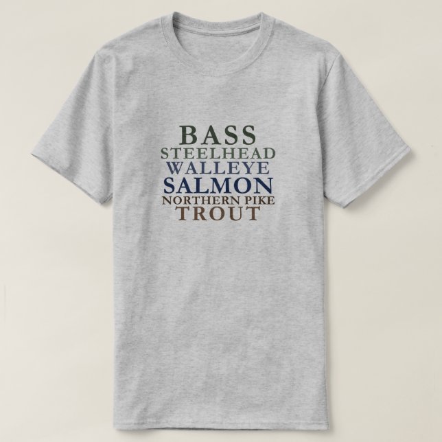 Michigan Fishing T-Shirt (Design framsida)