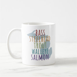Michigan Fiske Mitten Statskopp Kaffemugg