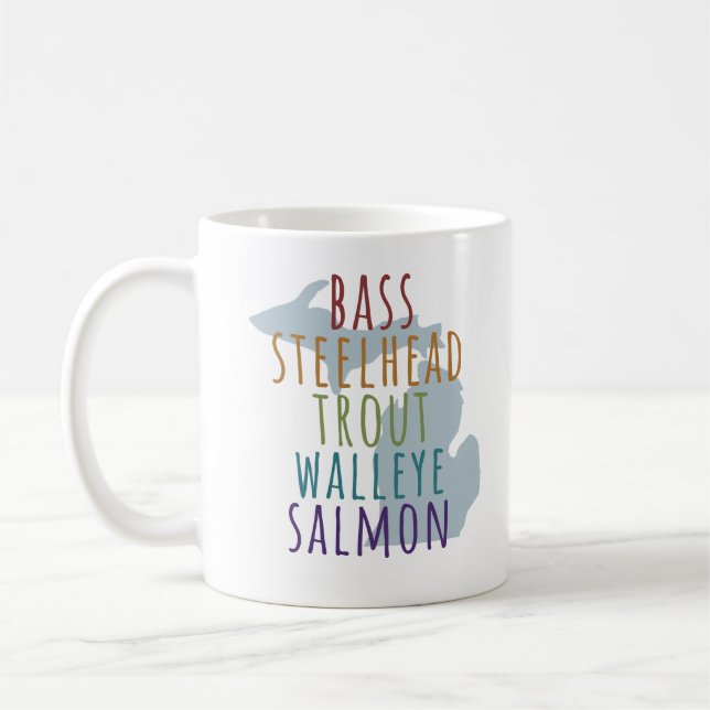 Michigan Fiske Mitten Statskopp Kaffemugg (Vänster)