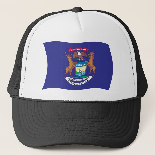 Michigan Flagg Hatt Keps (Framsida)